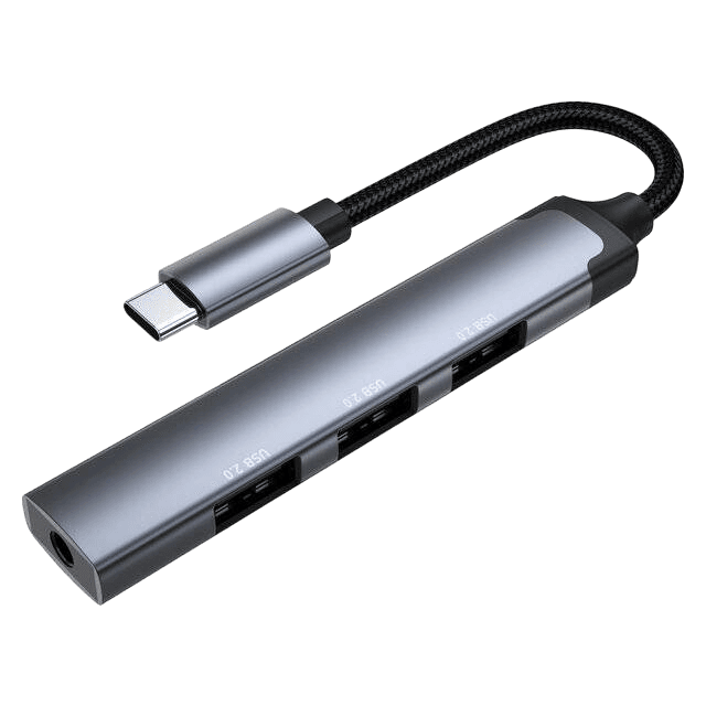 LDNIO DS‑104C USB‑C Hub Adapter 4‑in‑1 - Image 1