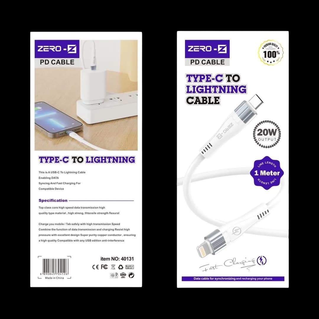 ZERO-Z Type-C to Lightning PD Cable