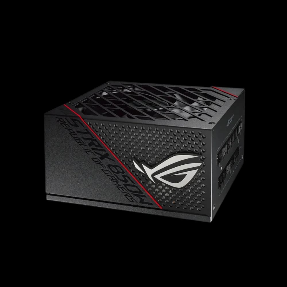 Asus ROG STRIX 850W Gold Modular PSU with ROG Heatsinks, Fully Modular, Dual Ball Fan Bearings, Axial-tech Fan Design