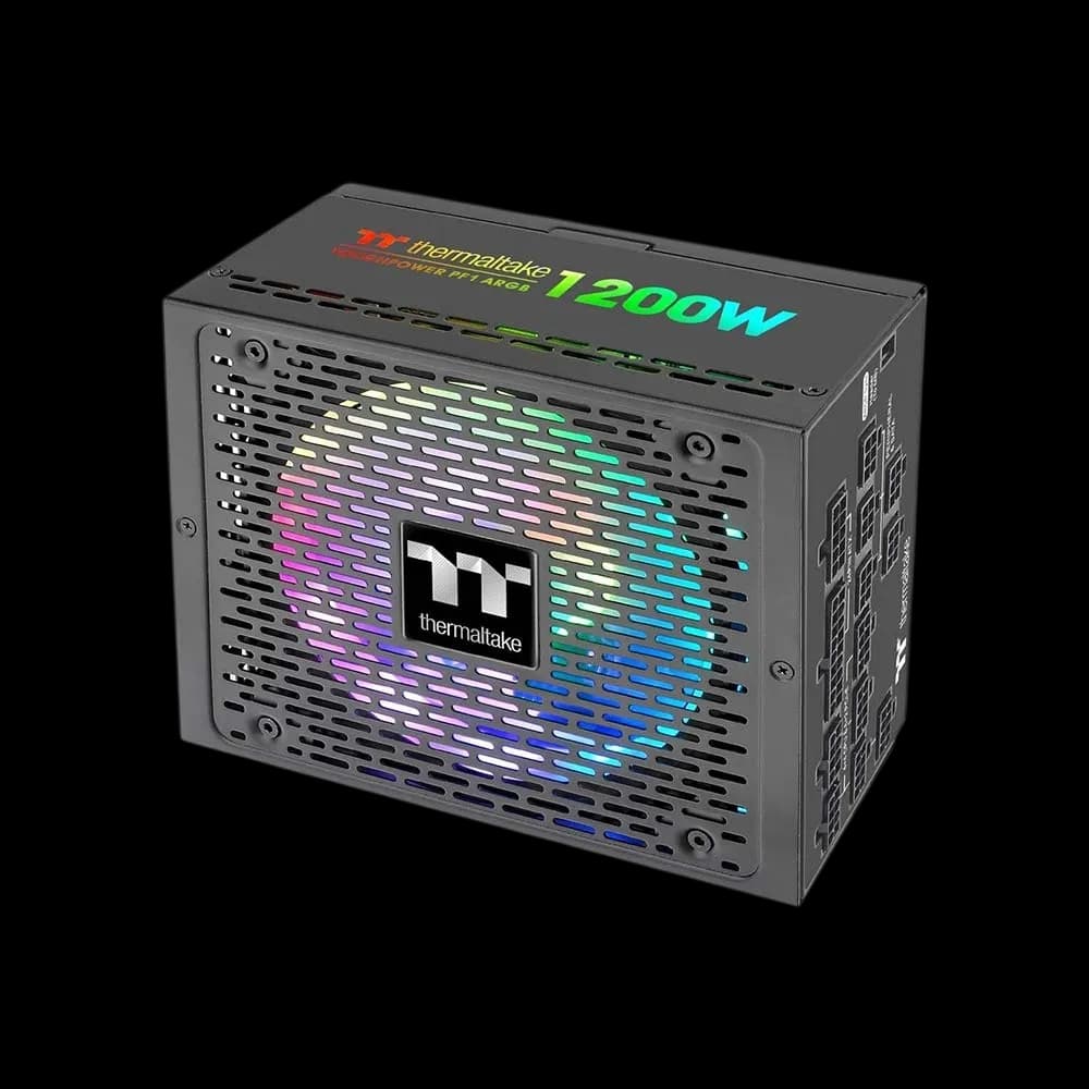 Thermaltake Toughpower PF1 1200W ARGB PC ATX Power Supply 80-Plus Platinum Fully Modular Quiet 140 Fan