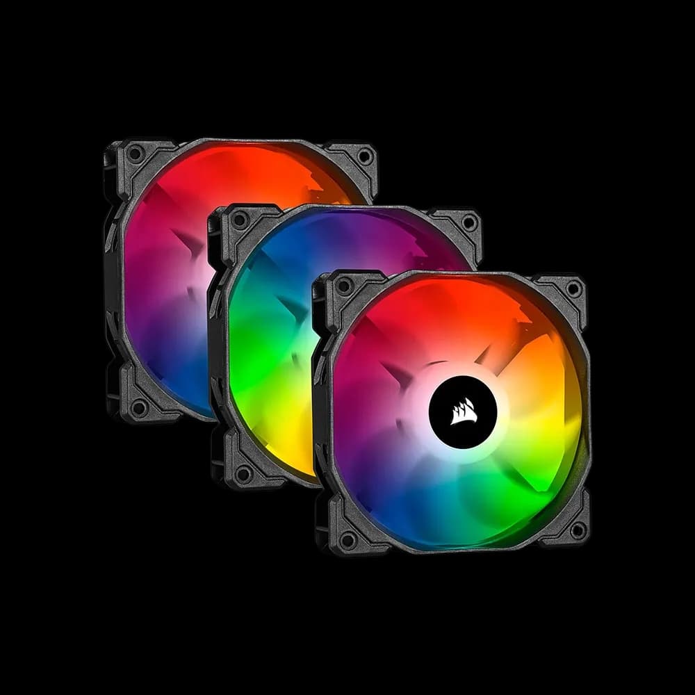 Corsair iCUE SP120 RGB Pro Performance 120mm Triple Fan Kit with Lighting Node Core