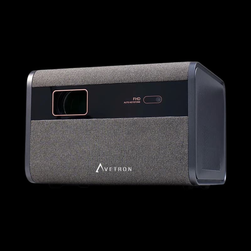 Avetron Mini LED Projector – 1080P Native Resolution, 550 ANSI Lumens, Auto Focus, Android 11, 120″ Max Display, Dual 5W Speakers, 4K Support