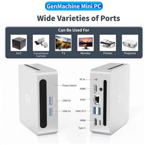 GenMachine Mini PC, Ryzen 7 5800 - Image 4