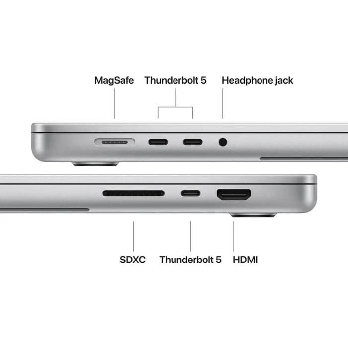 Apple Macbook Pro MGE44AB/A - A3428, M5 (18 Core), GPU (20 Core), RAM 24GB, SSD 1TB, 16.0 (3456 x 2234), Silver - Image 3
