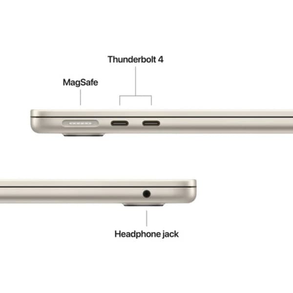 Apple Macbook Air MDHA4LL/A - A3449, M5 Chip (10 Core), GPU (8 Core), RAM 16GB, SSD 512GB, 13.0 (2560 x 1664), Starlight - Image 3
