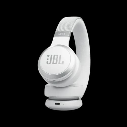 JBL Live 670NC wireless on-ear headphone - White - Image 3