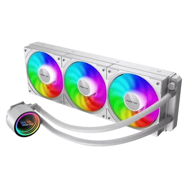 Power Train DL-360A RGB Liquid Cooled Radiator (White) - Image 1