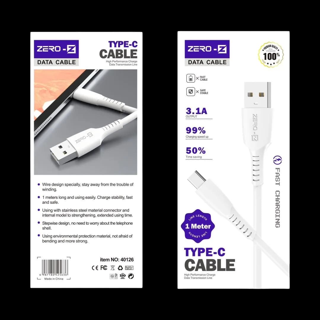 ZERO-Z USB to Type-C Data Cable