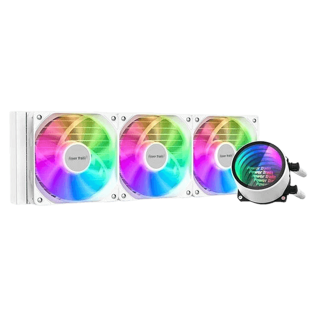 Power Train DL-360A RGB Liquid Cooled Radiator (White) - Image 2