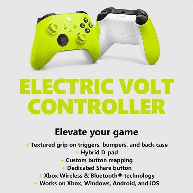 XBOX Core Wireless Controller (Electric Volt) - Image 3