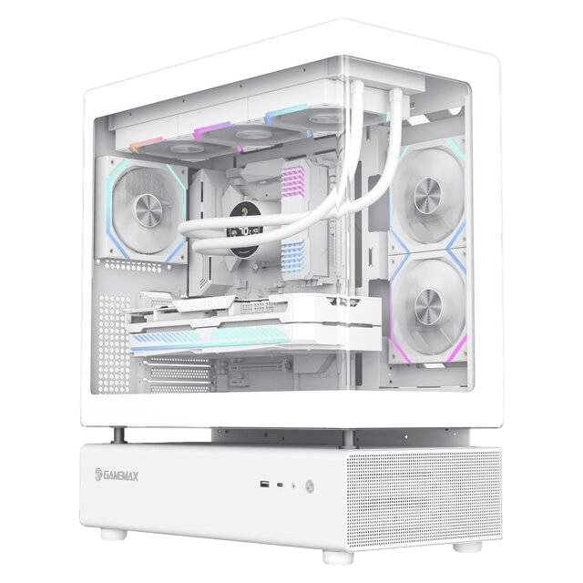 GameMax N80 6-Fan Case (White) - Image 1