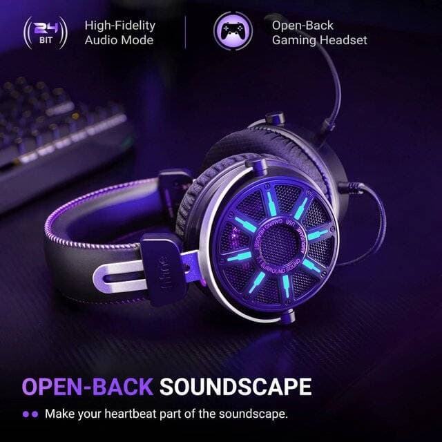 FIFINE H19 Gaming Headset 7.1 Wired Black RGB - Image 2