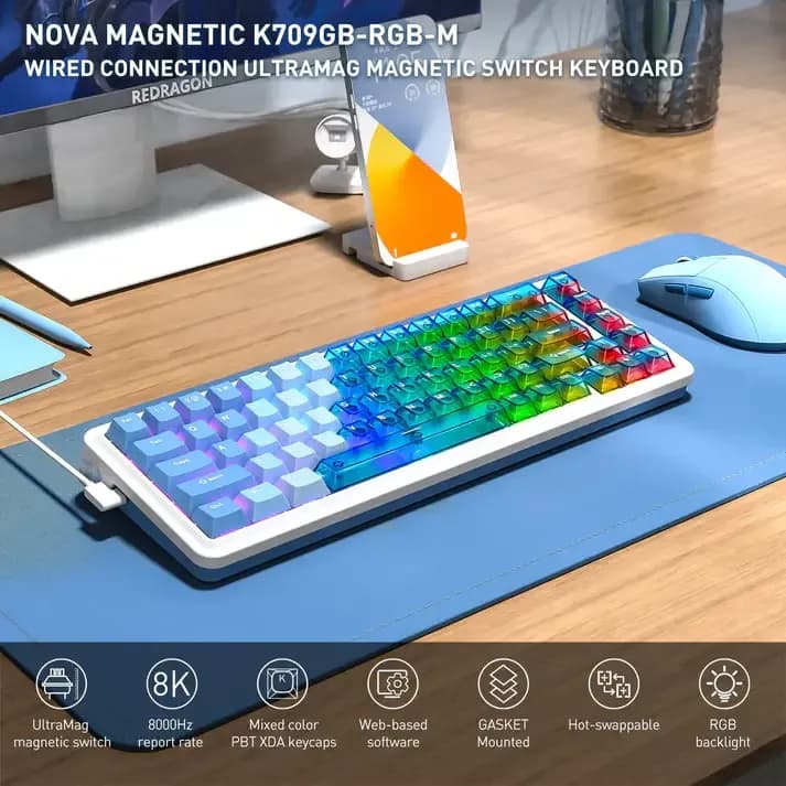 Redragon NOVA K709 HE Magnetic Keyboard - Image 5