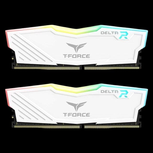 T-Force Delta 16GB RGB (2 x 8GB) DDR4 3600MHz RAM (White)