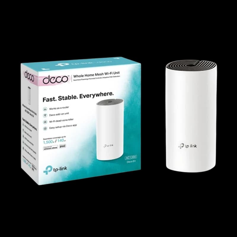 Deco E4 AC1200 Whole Home Mesh Wi-Fi 5 System 1-Pack