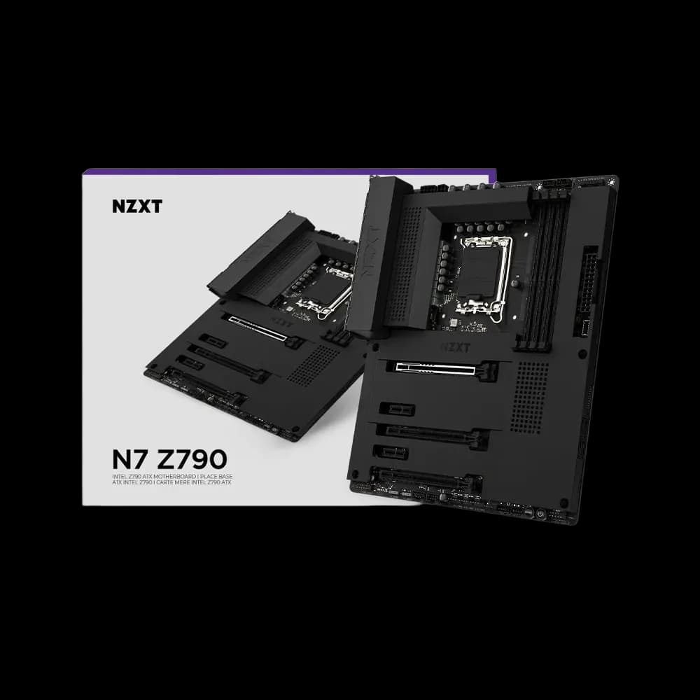 NZXT N7 Z790 ATX Motherboard - Intel Z790, WiFi 6E, Bluetooth, Integrated I/O Shield - Supports 12th/13th/14th Gen Intel CPUs - Black