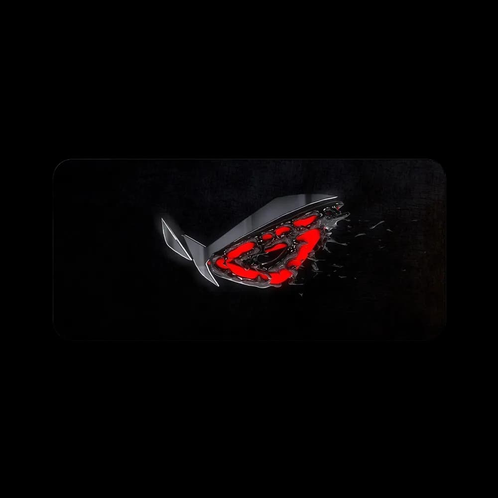 Gaming Mouse Pad, 90X40cm Large Computer Mouse Mat With Asus Rog Strix Logo, For Desktop, Non-slip Rubber Base Water Resistant Stitched Edge