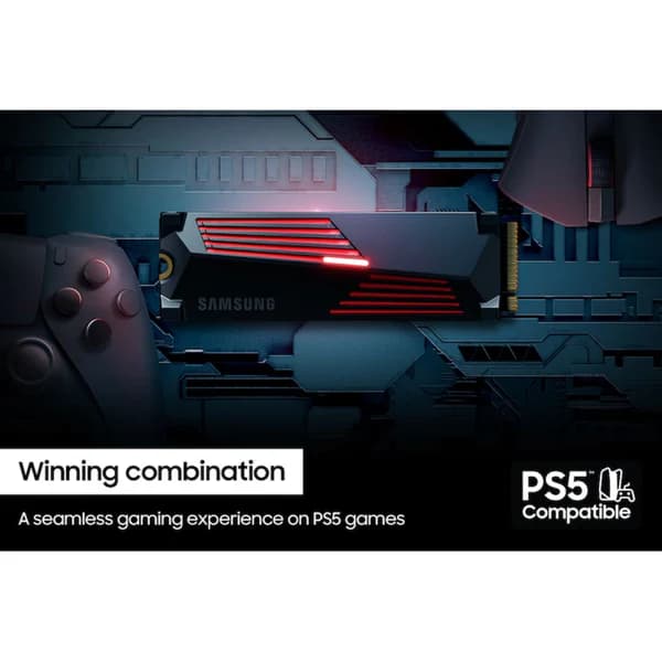 SAMSUNG 990 PRO SSD 2TB PCIe Gen 4 , Heatsink , NVMe , MZ-V9P2T0CW - Image 5