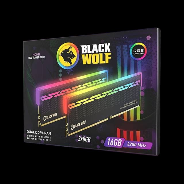 Black Wolf: RGB DDR4 RAM (2x8GB-3200 MHz) - Image 2