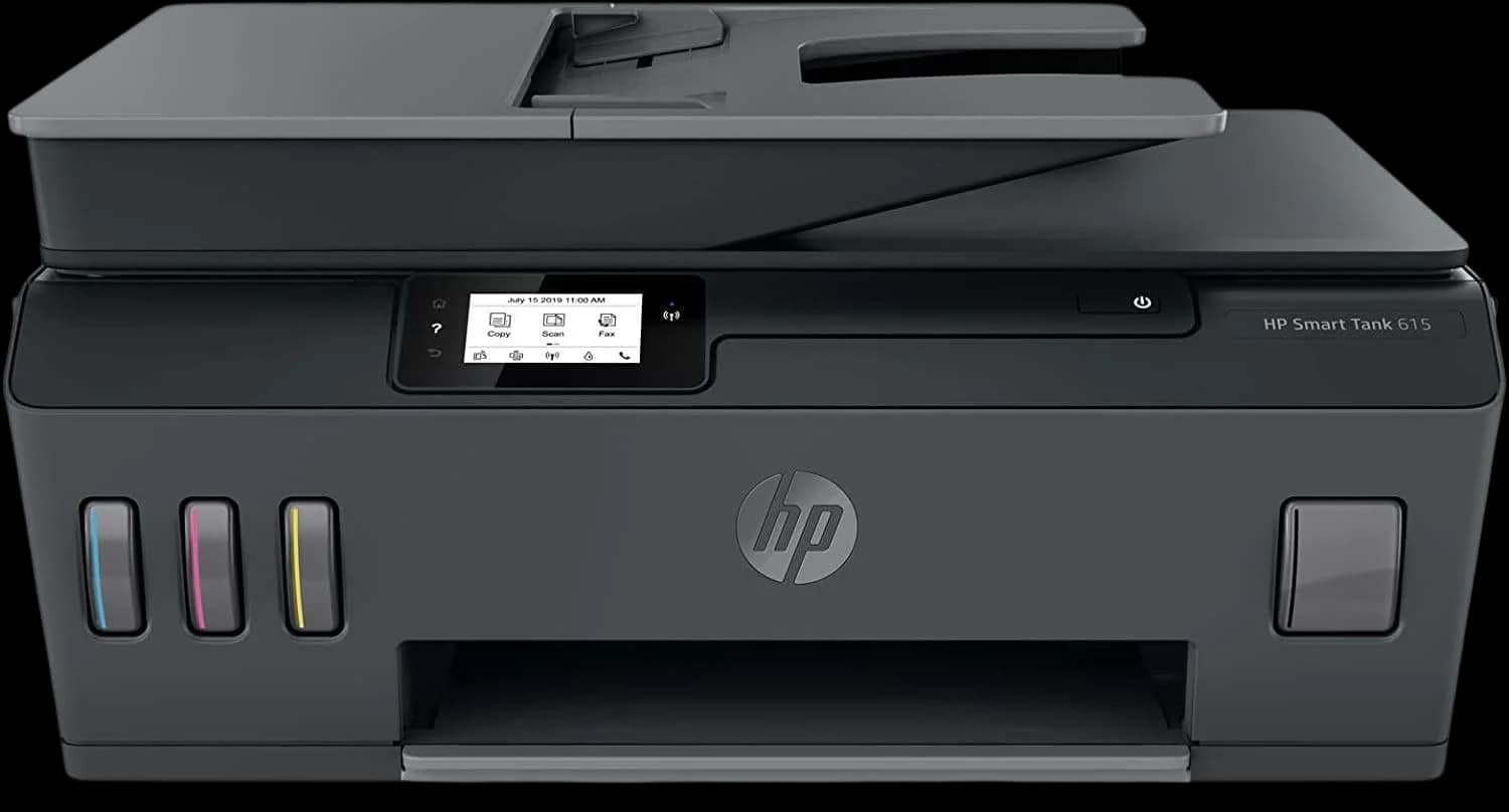 Hp Smart Tank 615 Wireless, Print, Copy, Scan, Fax, Automated Document Feeder, All In One Printer