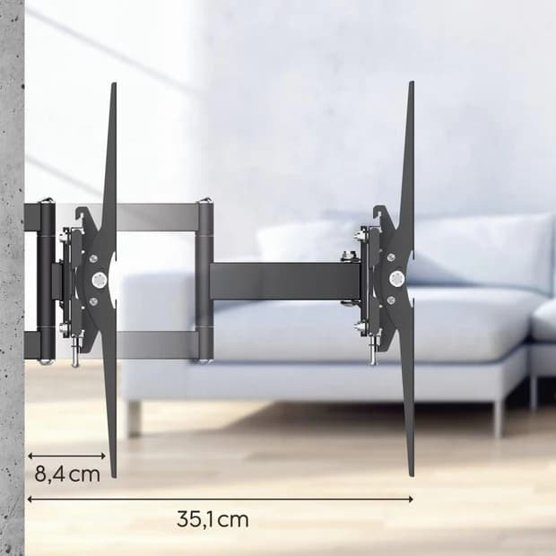 Hama TV Wall Bracket – Swivel, Tilt & Pull-Out 165 cm (65″) up to 40 kg - Image 7