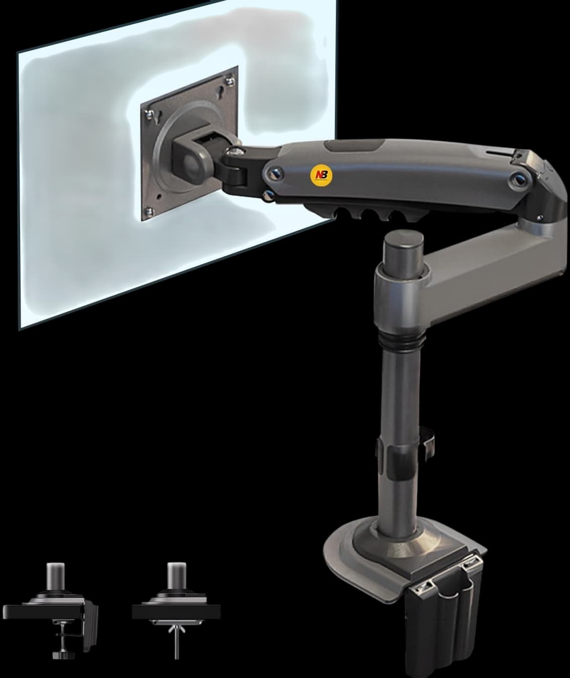 NB North Bayou H100 Monitor Desk Mount Long Arm
