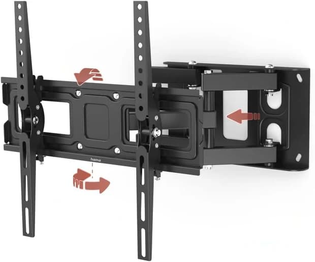 Hama TV Wall Bracket – Swivel, Tilt & Pull-Out 165 cm (65″) up to 40 kg - Image 6
