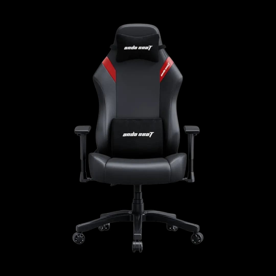 AndaSeat Luna Breathable PVC Leather Black/Red