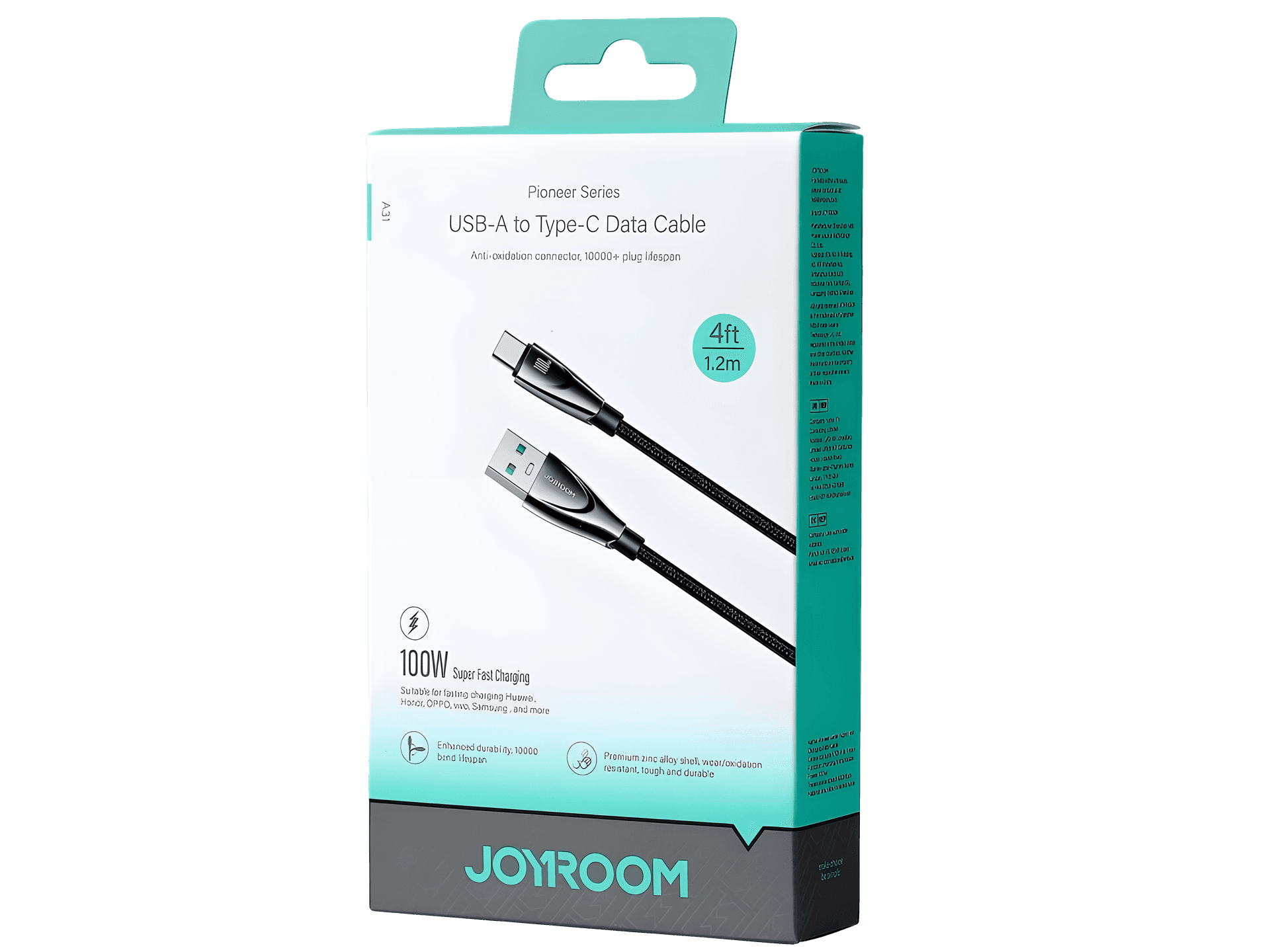 JOYROOM Pioneer Series 100W USB-A to USB-C Fast Charging Data Cable