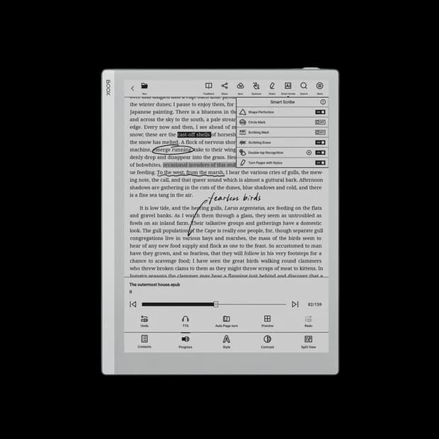 BOOX Go 10.3 – 10.3" Carta 1200 ePaper Tablet, Android 12, 4GB RAM, 64GB Storage, Stylus Support, OTG, Audio Playback With MAGN. CASE