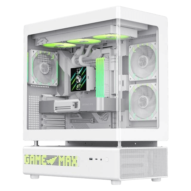 GameMax N90 6-Fan Case (White) - Image 1