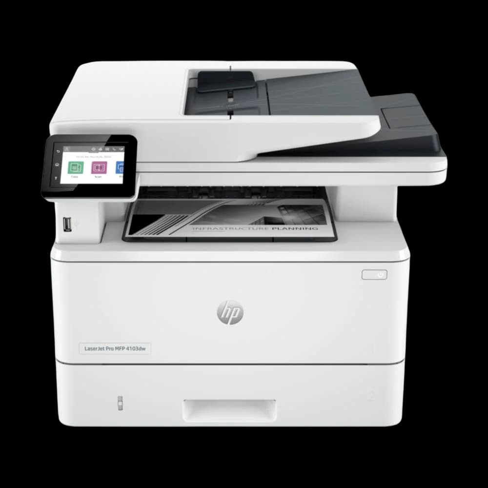 HP LaserJet Pro MFP 4103dw, All-in-One Printer, 40 PPM, 1200 DPI, Wi-Fi