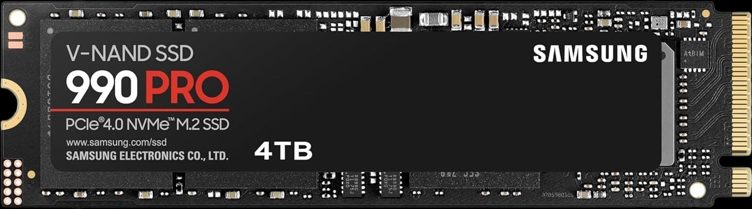 Samsung 990 PRO 4TB NVMe PCIe Gen 4.0 M.2 SSD
