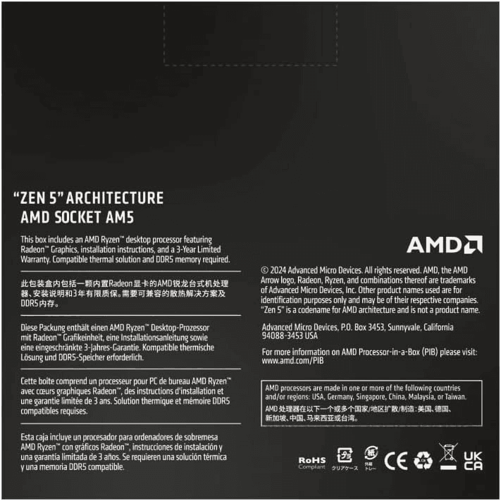 AMD Ryzen™ 5 9600X Processor (9000 Series) - Image 4