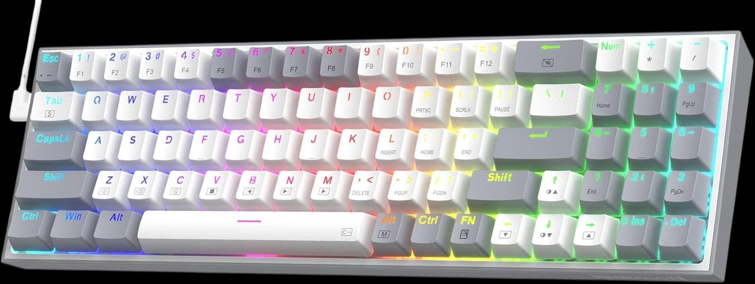 Redragon K628 Pollux 75% Wired RGB Gaming Keyboard