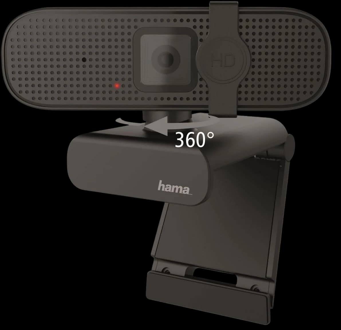 Hama 139991 C-400 Full HD 1080p Webcam – Integrated Microphone, Privacy Cover, 70° Field of View