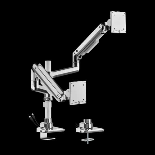 Avetron Premium Heavy-Duty Dual Monitor Arm Desk Mount