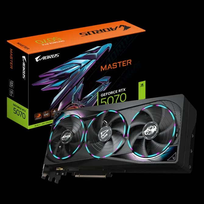 GIGABYTE GeForce RTX™ 5070 AORUS MASTER 12G