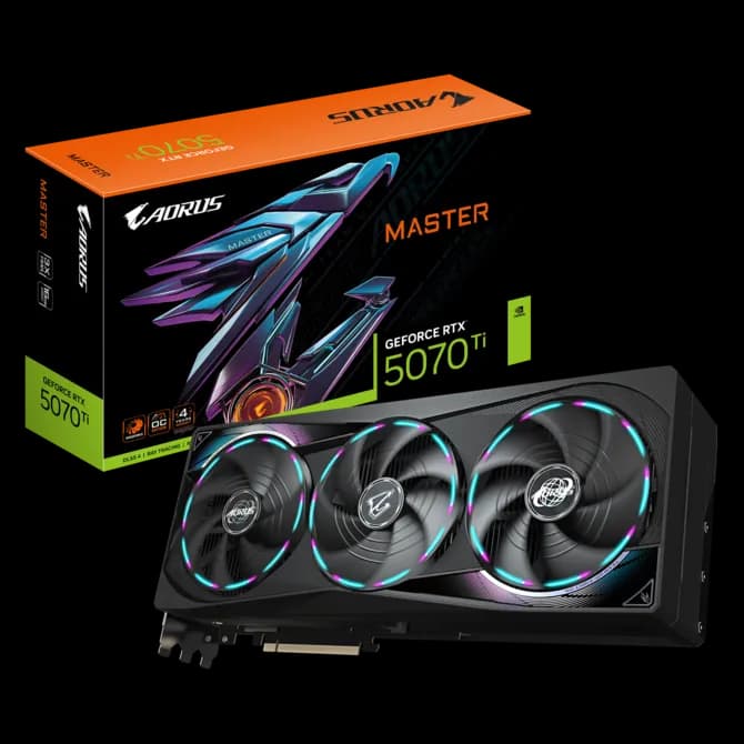 Gigabyte Aorus Master RTX 5070 Ti 16GB 3-Fan OC Edition - Image 10