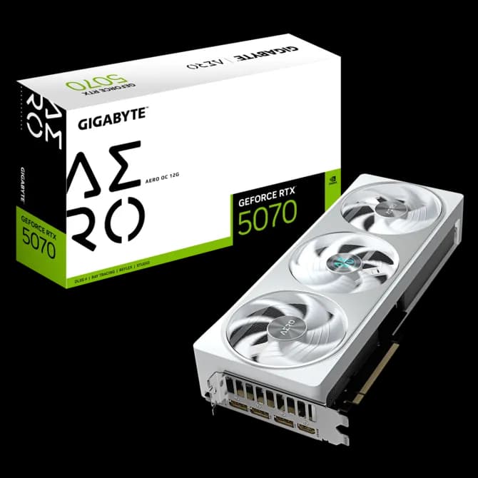 GIGABYTE GeForce RTX™ 5070 AERO 12G OC Edition