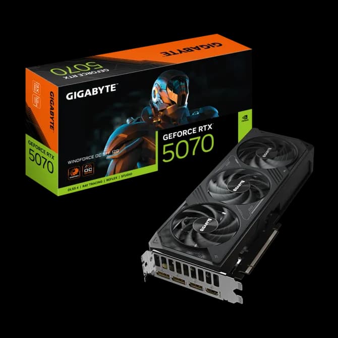 GIGABYTE GeForce RTX™ 5070 WINDFORCE 12GB OC Edition SFF