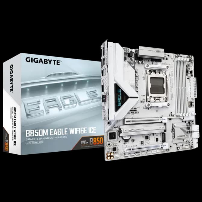 Gigabyte B850M Eagle WiFi 6E Ice AMD DDR5 Motherboard - Image 4