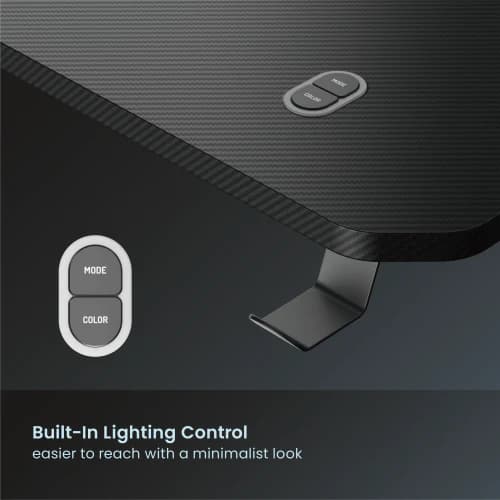 Avetron GT200-4 RGB Gaming Desk (1200x600 mm) - Image 6