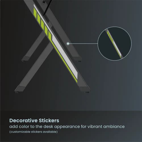 Avetron GT200-4 RGB Gaming Desk (1200x600 mm) - Image 5