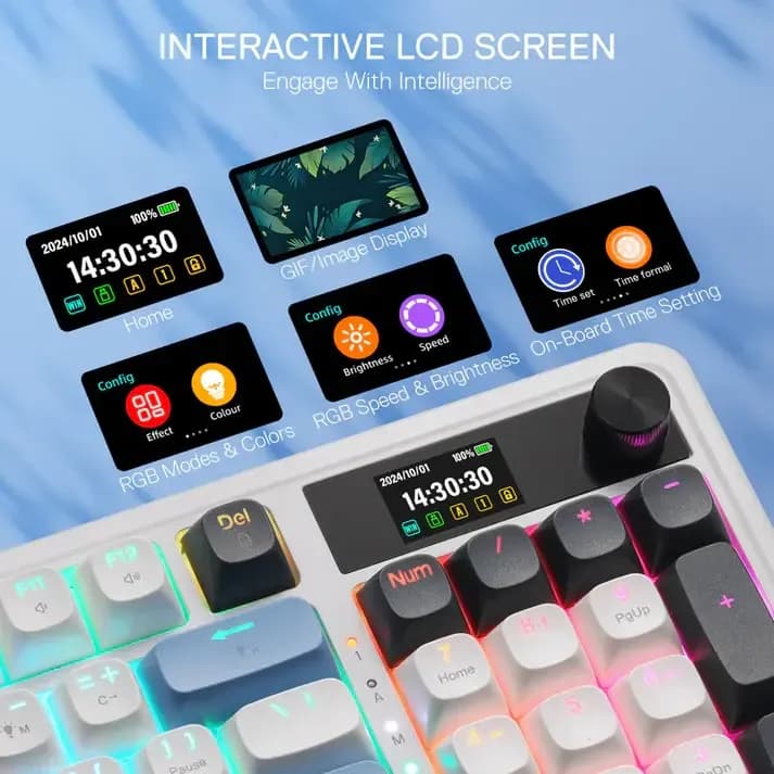 Redragon GALATIN PRO K719WGB Keyboard - Image 4