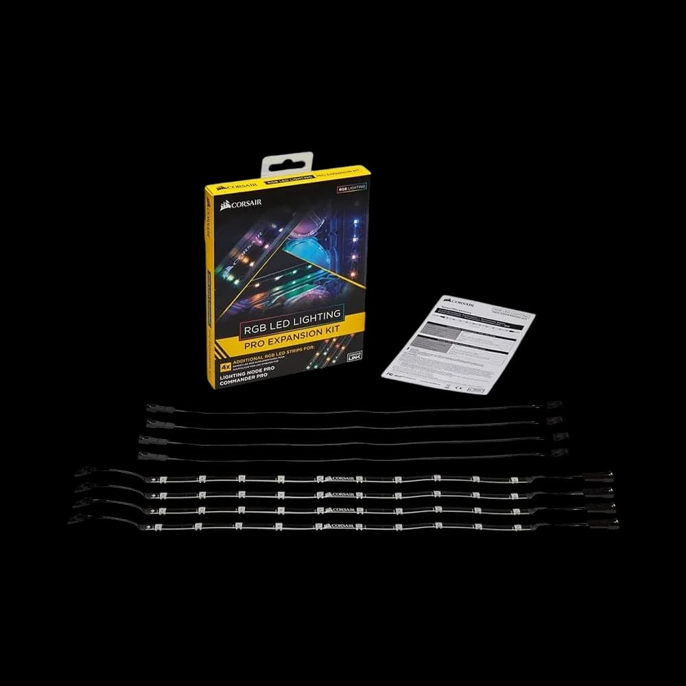 Corsair RGB LED Lighting Pro Expansion Kit, iCUE Enabled, Black