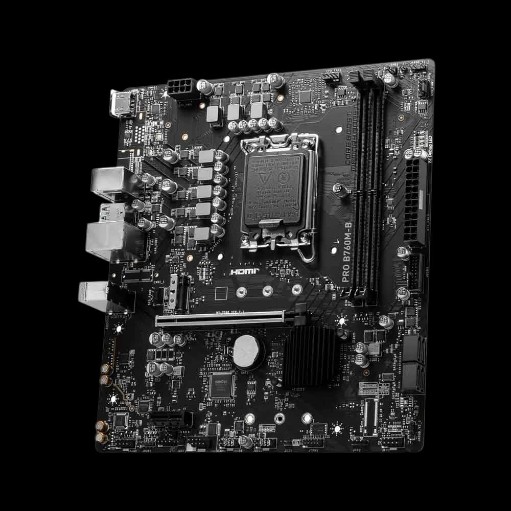 MSI B760M-B DDR4 LGA 1700 64GB HDMI mATX Motherboard