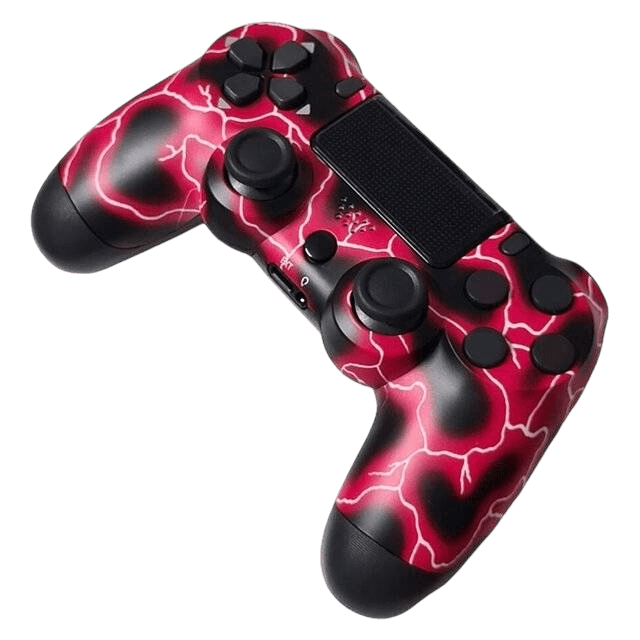 PS4 Dualshock 4 Wireless Controller (Red Lightning) - Image 3