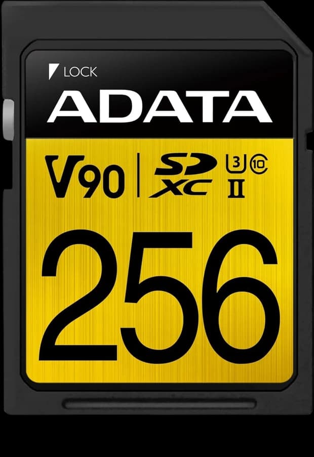 ADATA ASDX256GUII3CL10-C Premier ONE SDXC UHS-II U3 Class10 V90 3D NAND Extreme 4K Ultra HD 290MB/s SD Card, 256 GB