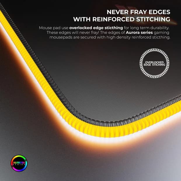 Cybeart The Flash Gaming Mouse Pad – Official DC Licensed, RGB Lighting, Micro-Woven Cloth, Spill-Proof, XXL 900x400mm - Image 6